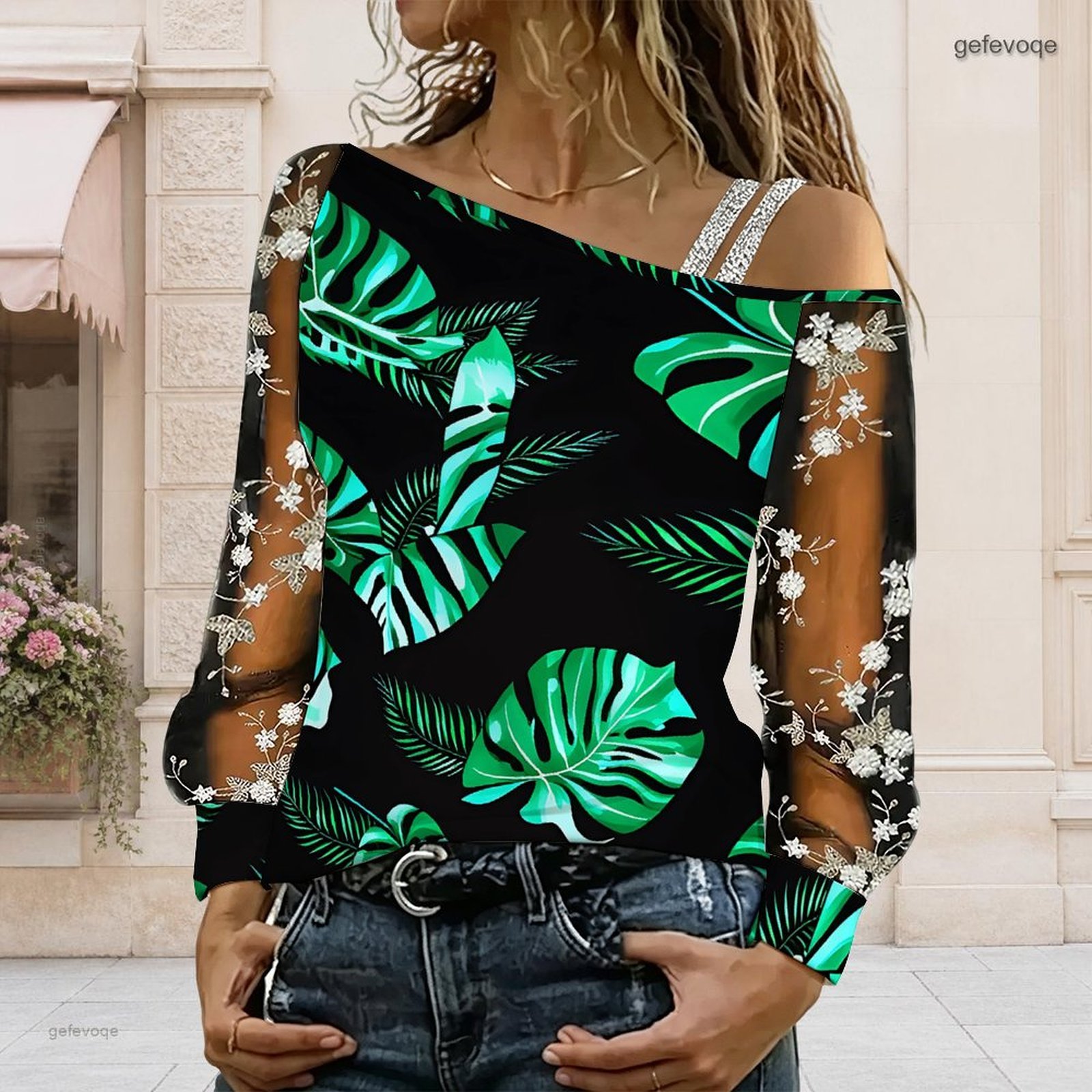 Blouse Off Shoulder - Women Off Shoulder Blouse Asymmetric One