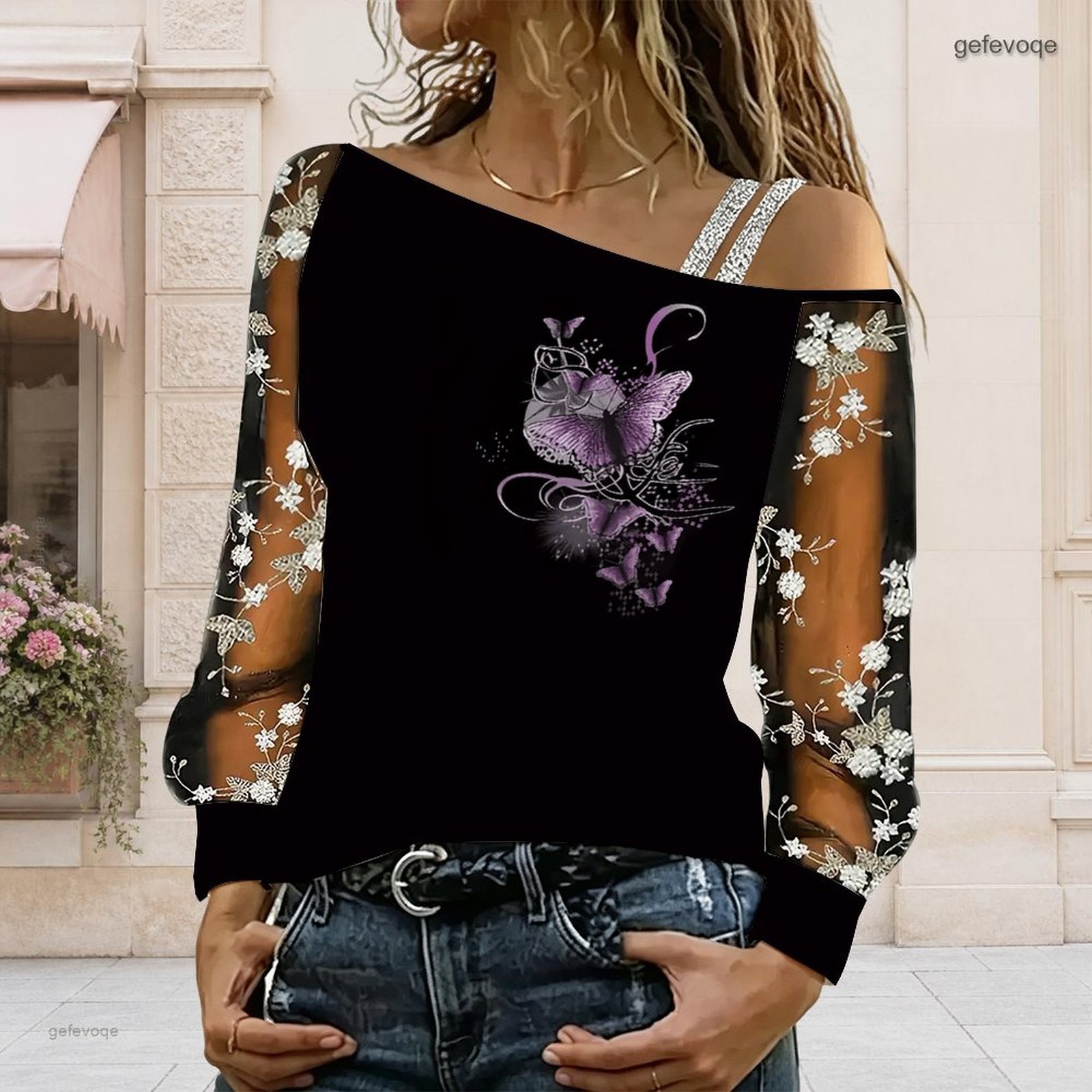 Blouse Off Shoulder - Women Off Shoulder Blouse Asymmetric One