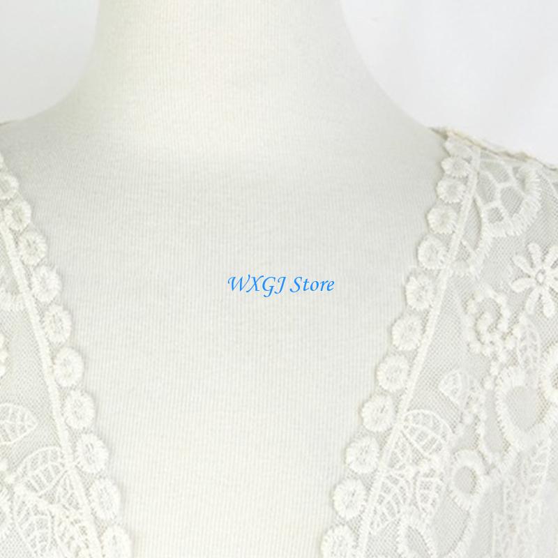 37JE Women Summer Lace Open Fr - Kimono Sheer Floral ulasan dan harga