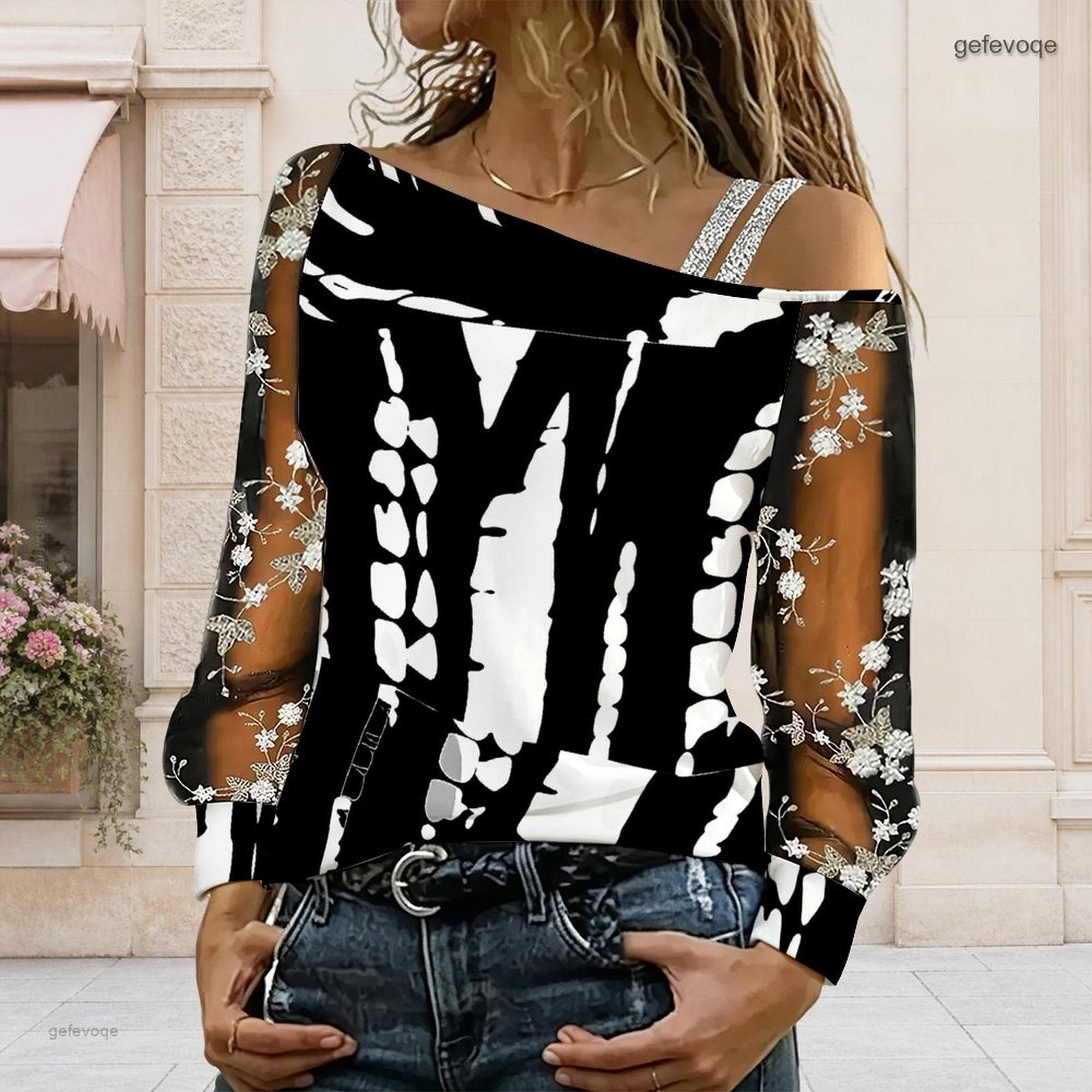 Women Off Shoulder Blouse Asym - Blouse Off Shoulder ulasan dan harga