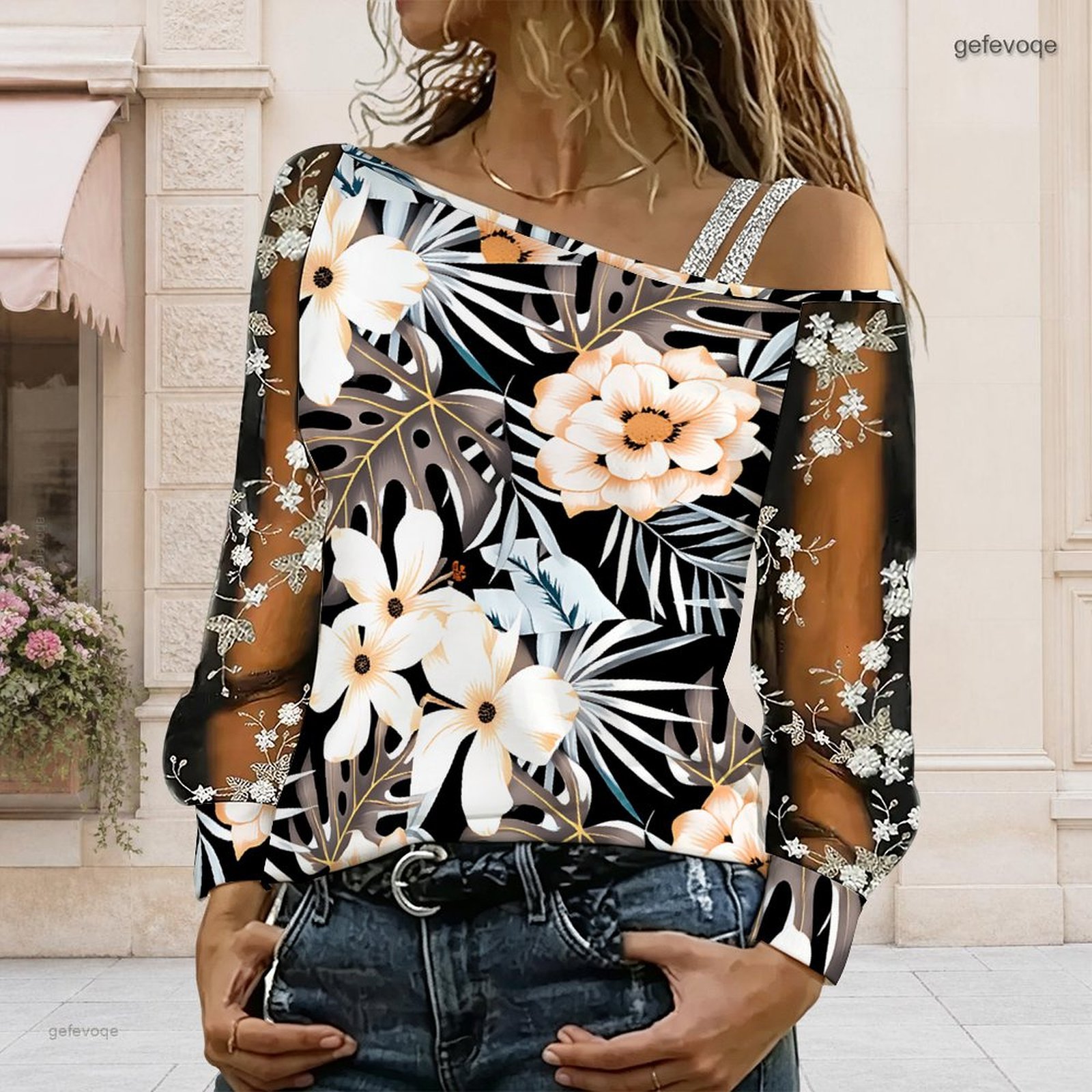 Women Off Shoulder Blouse Asym - Blouse Off Shoulder ulasan dan harga