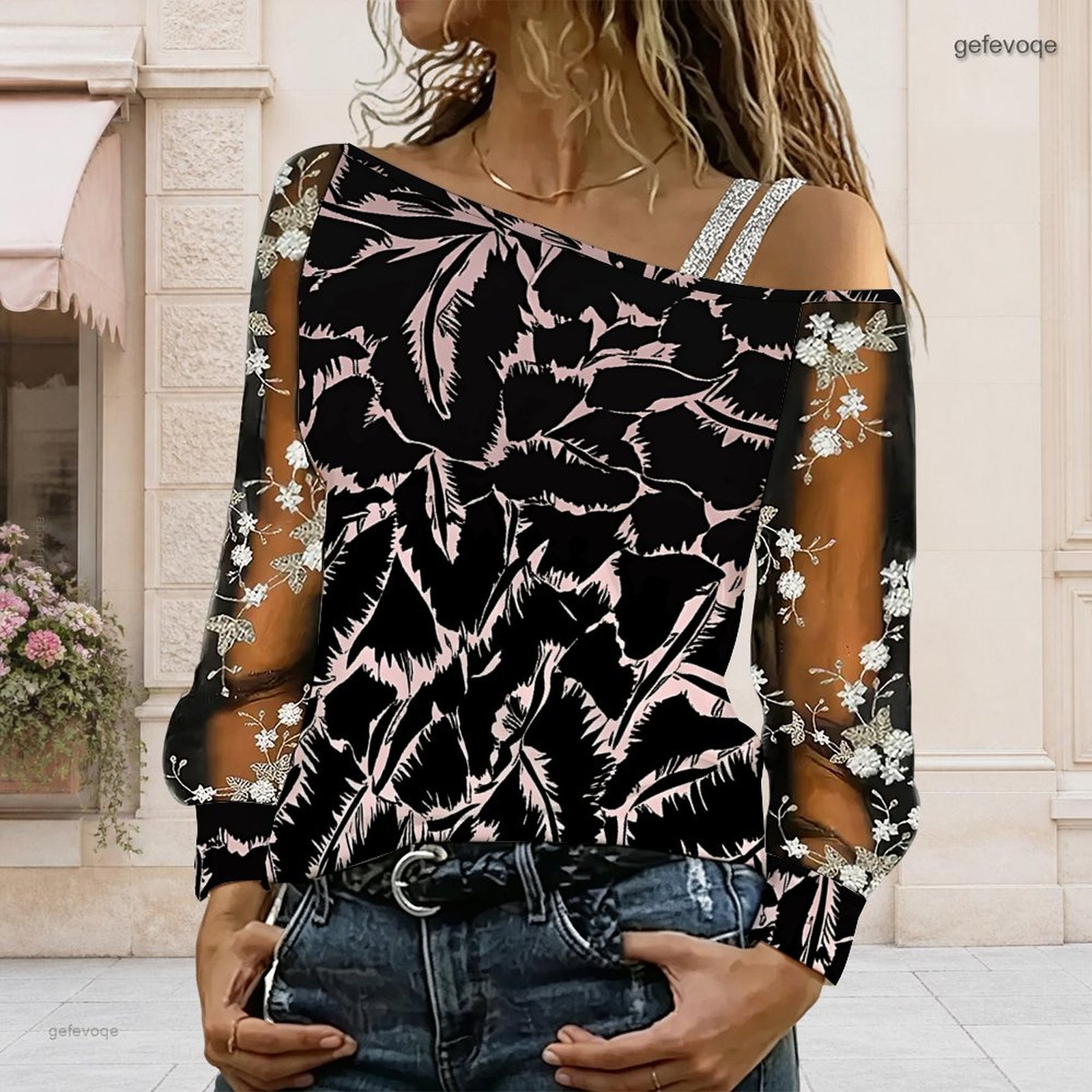 Women Off Shoulder Blouse Asym - Blouse Off Shoulder ulasan dan harga