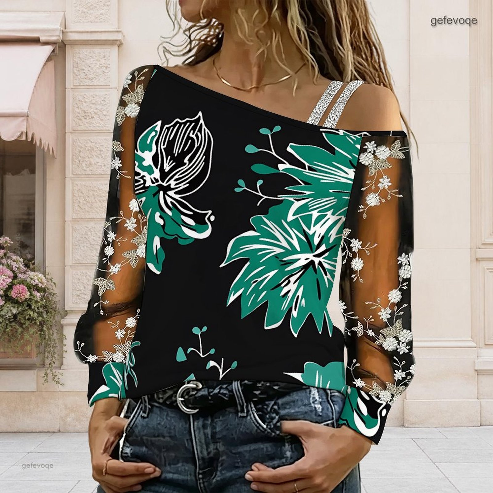 Women Off Shoulder Blouse Asym - Blouse Off Shoulder ulasan dan harga