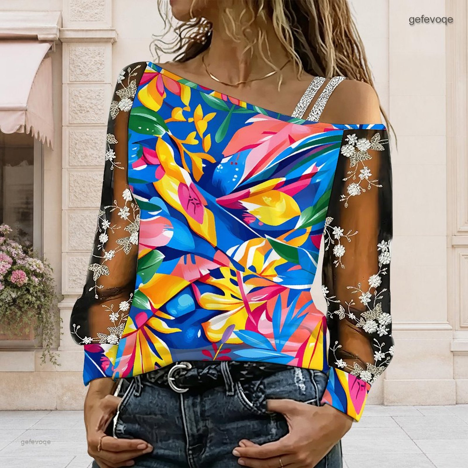 Women Off Shoulder Blouse Asym - Blouse Off Shoulder ulasan dan harga
