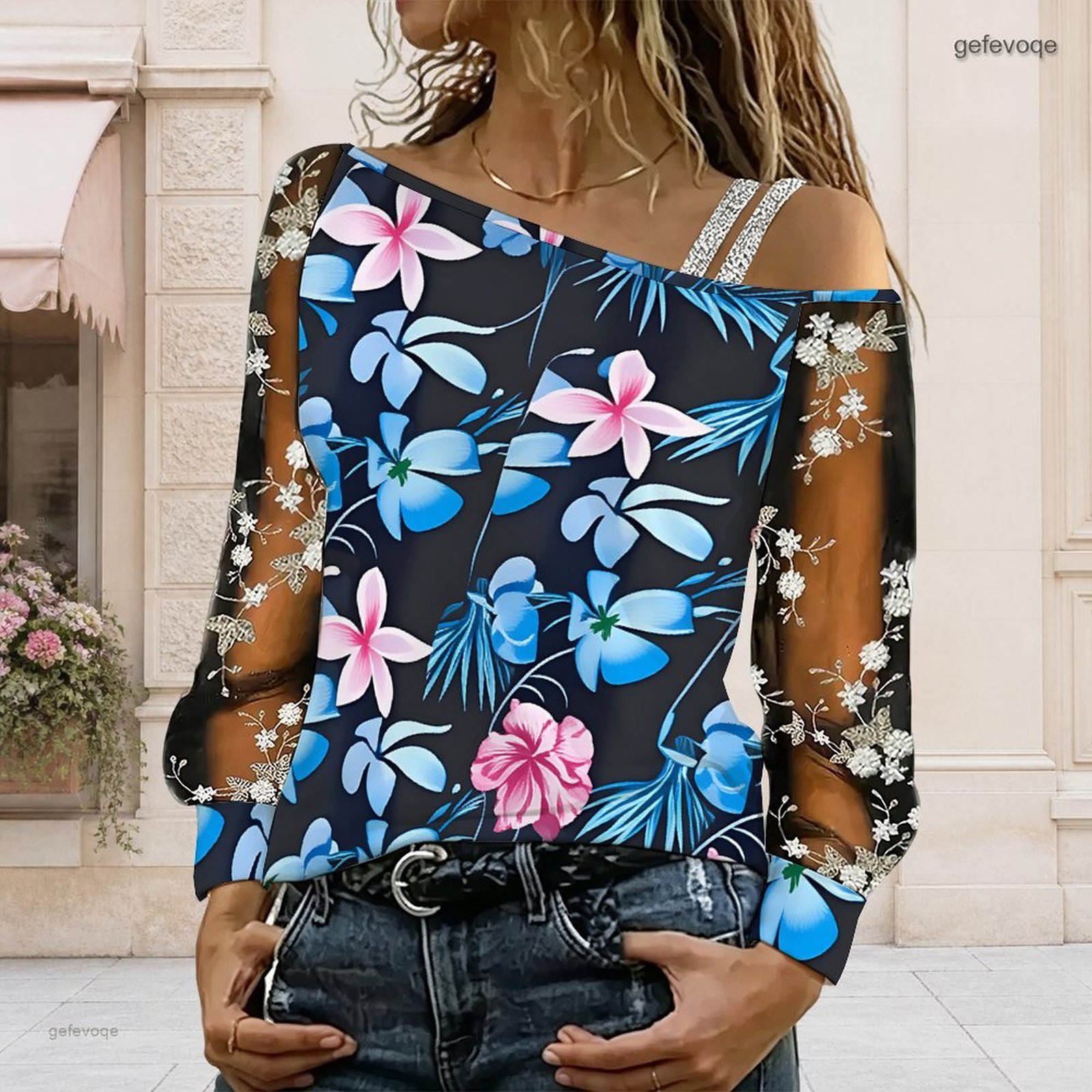 Women Off Shoulder Blouse Asym - Blouse Off Shoulder ulasan dan harga