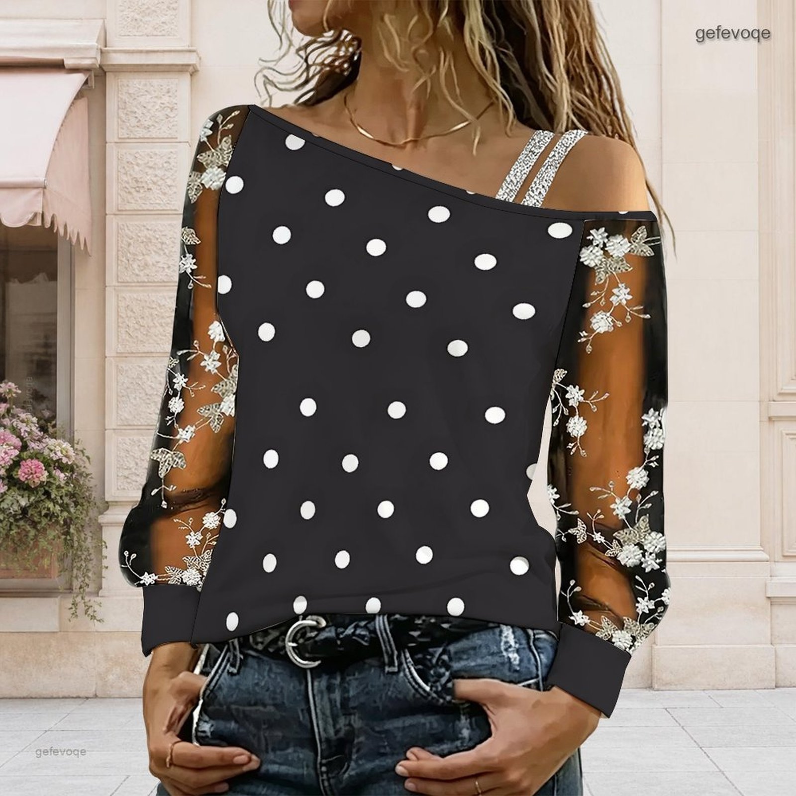 Women Off Shoulder Blouse Asym - Blouse Off Shoulder ulasan dan harga