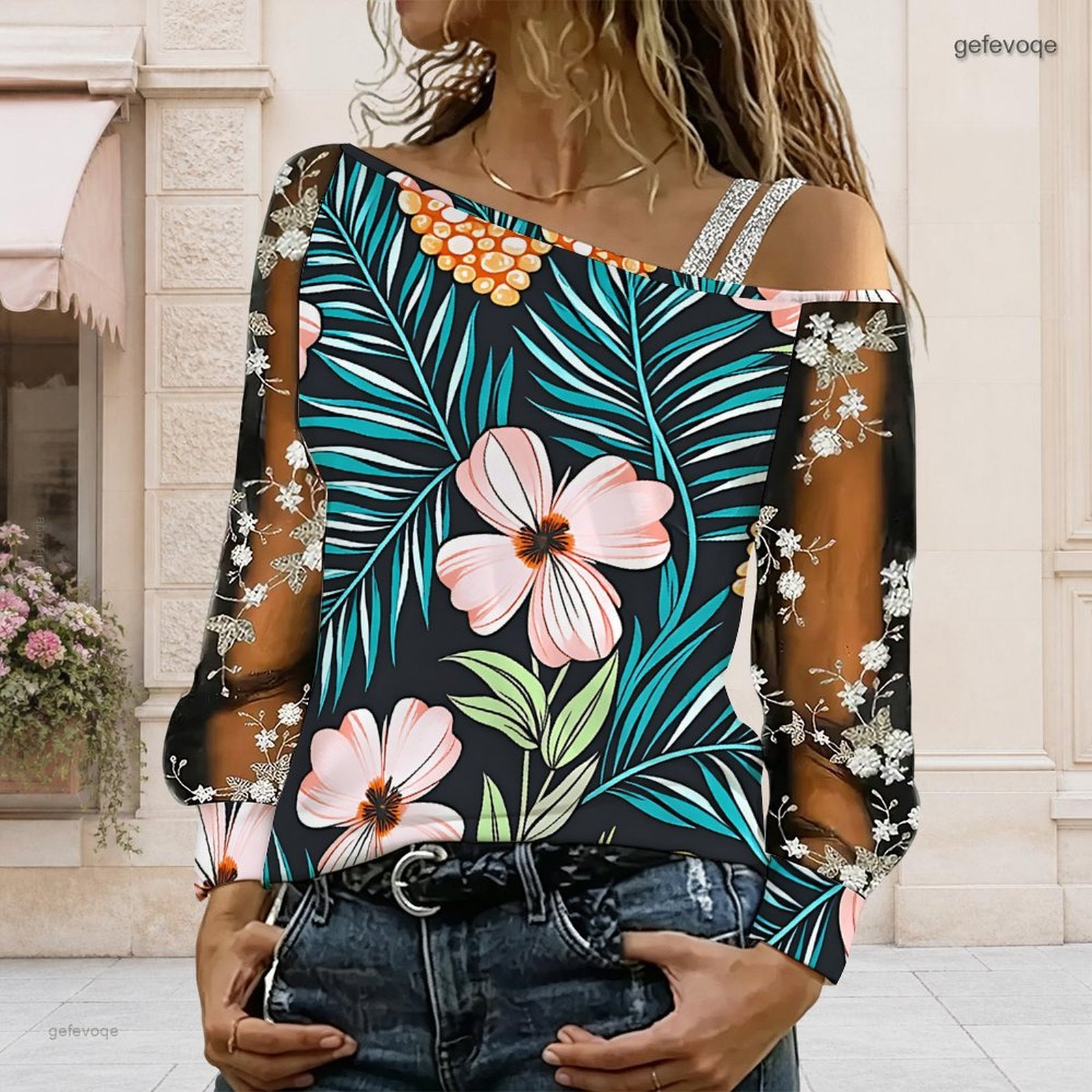 Women Off Shoulder Blouse Asym - Blouse Off Shoulder ulasan dan harga