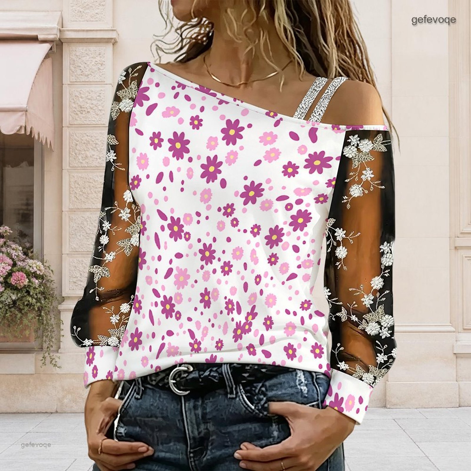 Women Off Shoulder Blouse Asym - Blouse Off Shoulder ulasan dan harga
