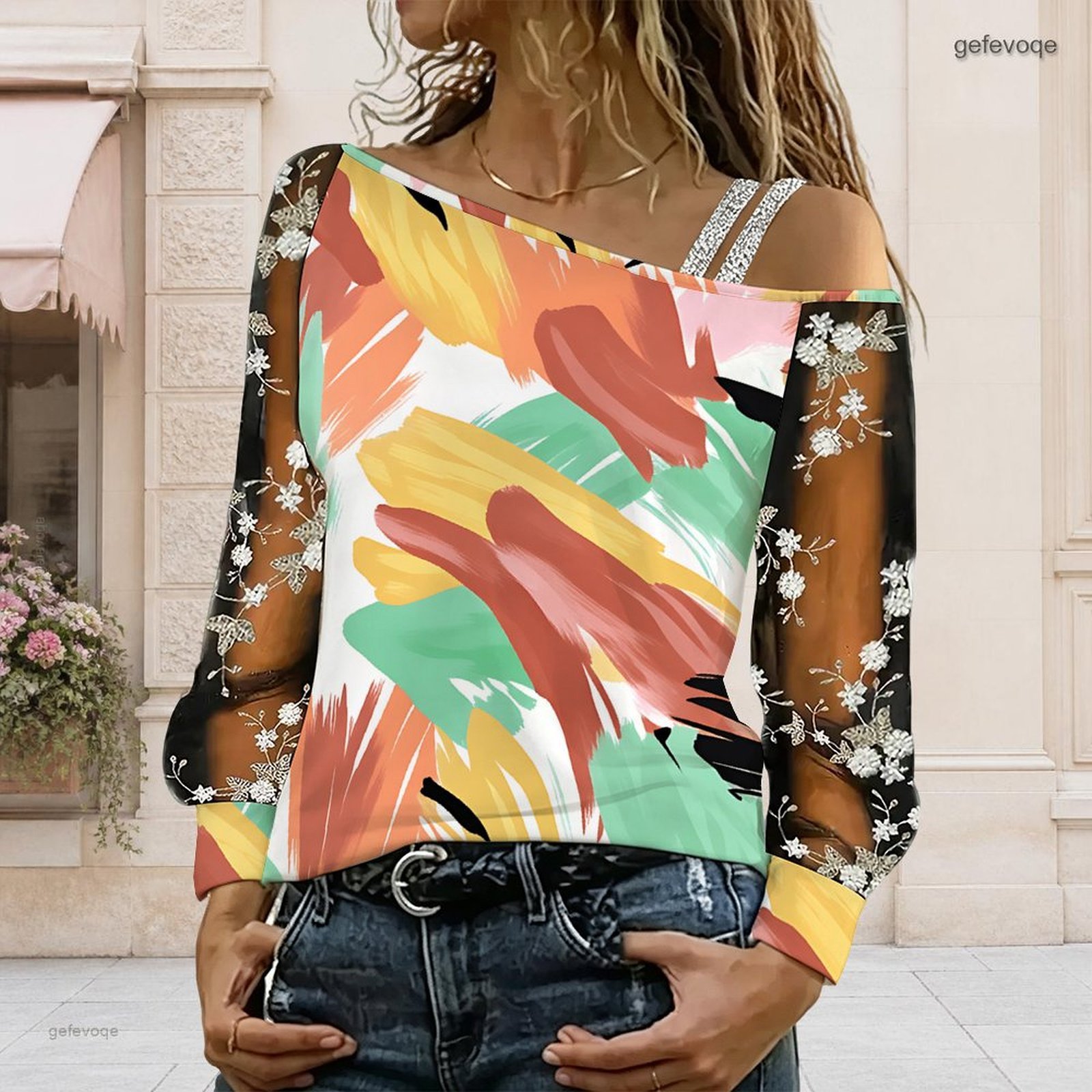 Women Off Shoulder Blouse Asym - Blouse Off Shoulder ulasan dan harga
