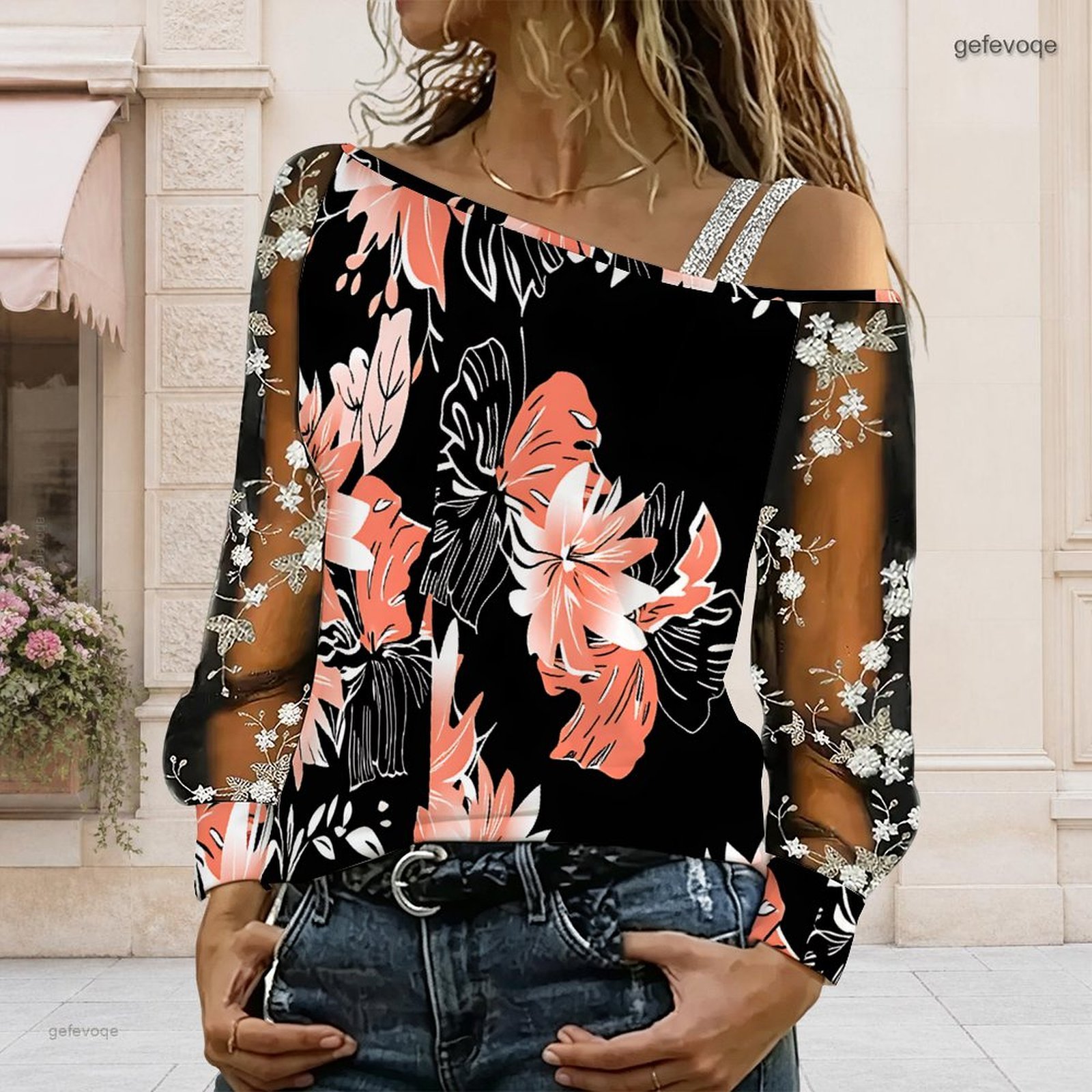 Women Off Shoulder Blouse Asym - Blouse Off Shoulder ulasan dan harga