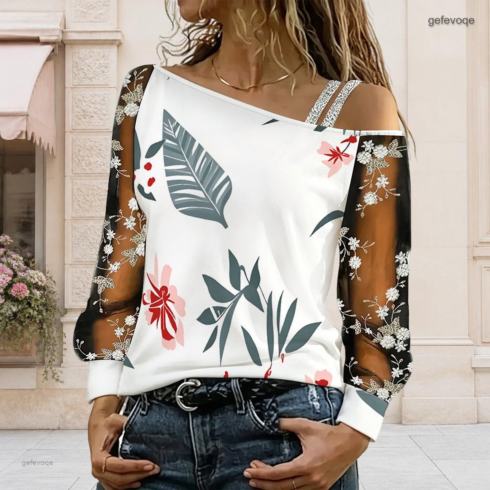 Women Off Shoulder Blouse Asym - Blouse Off Shoulder ulasan dan harga