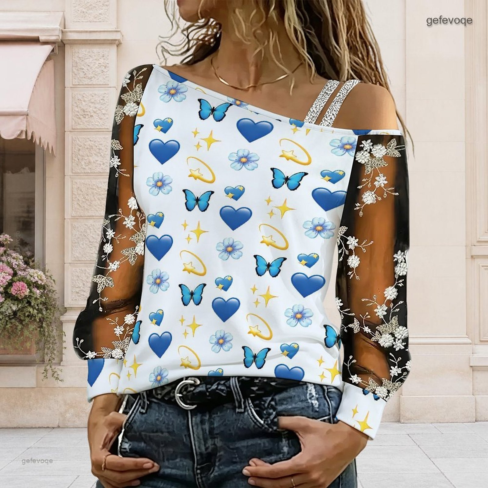 Women Off Shoulder Blouse Asym - Blouse Off Shoulder ulasan dan harga