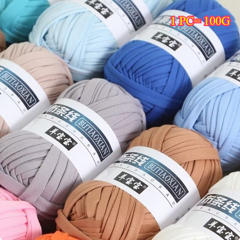 100g T Shirt Knitting Yarn For - Crochet Bag Raffia ulasan dan harga