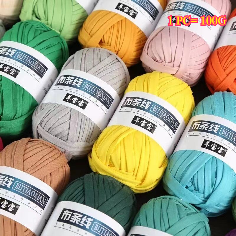 100g T Shirt Knitting Yarn For - Crochet Bag Raffia ulasan dan harga