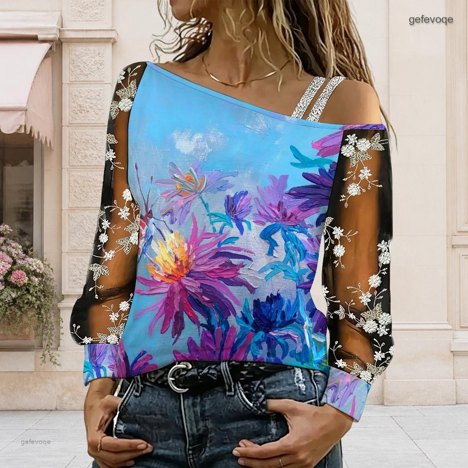 Women Off Shoulder Blouse Asym - Blouse Off Shoulder ulasan dan harga
