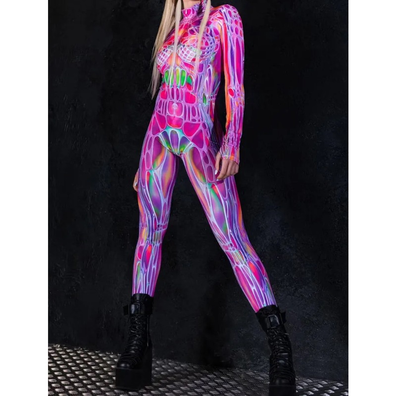 2026 Women Cosplay Fashion Lon - Romper Floral Print ulasan dan harga