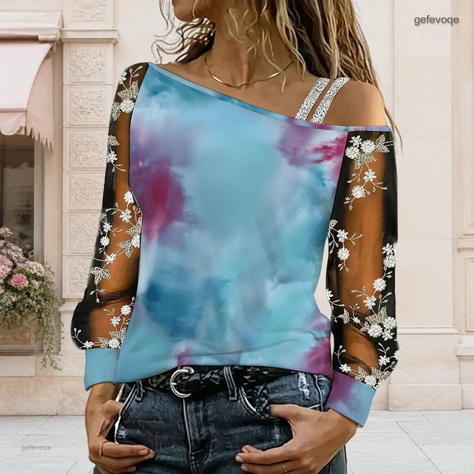 Women Off Shoulder Blouse Asym - Blouse Off Shoulder ulasan dan harga