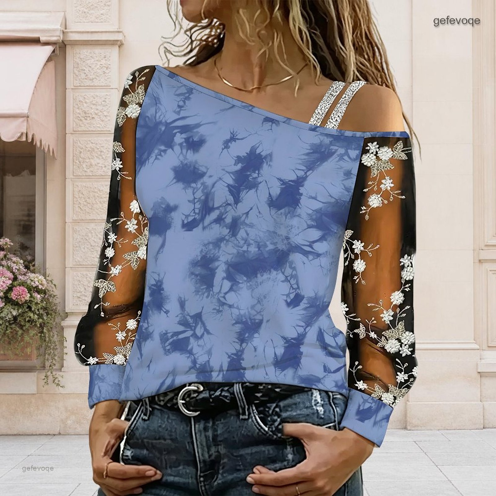 Women Off Shoulder Blouse Asym - Blouse Off Shoulder ulasan dan harga