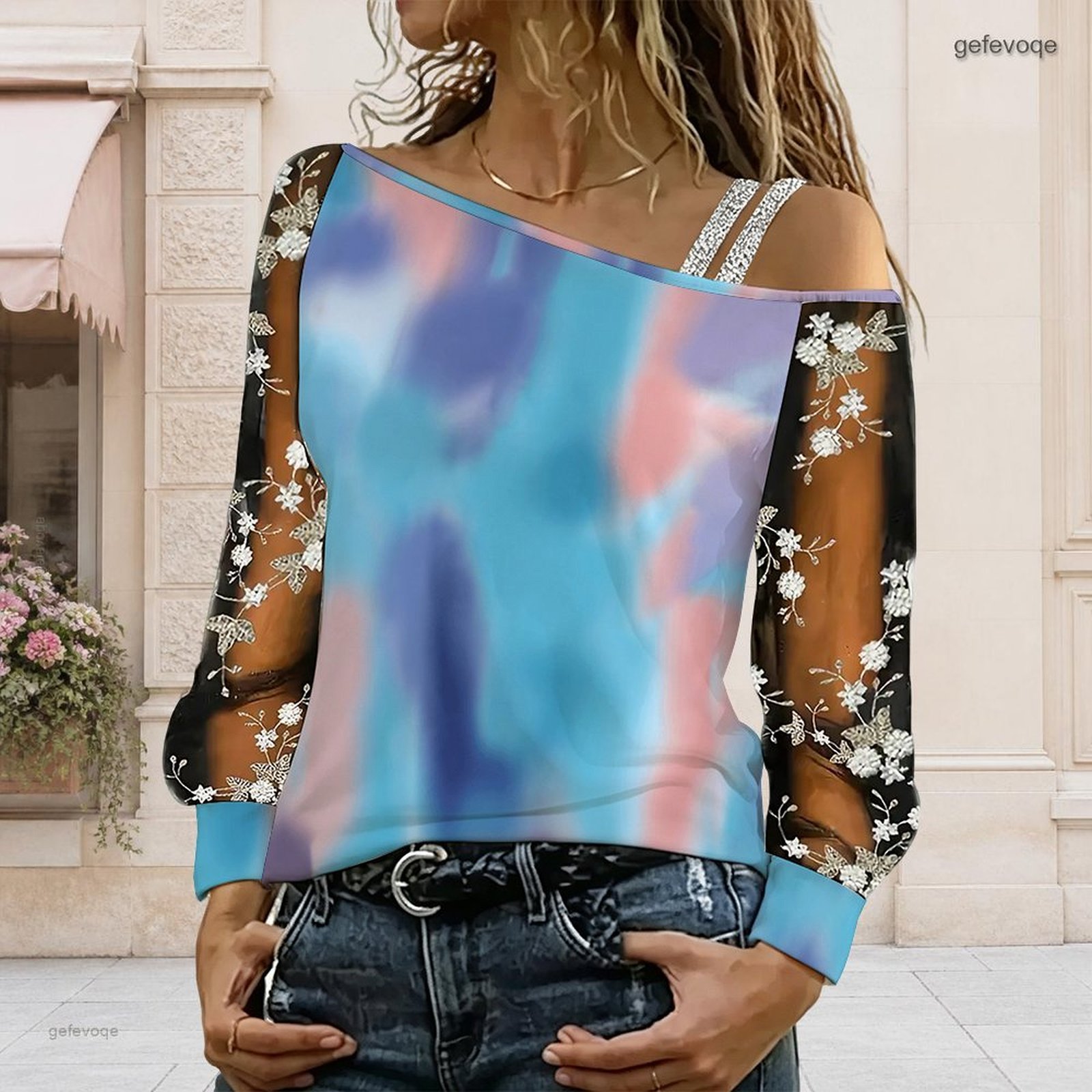 Women Off Shoulder Blouse Asym - Blouse Off Shoulder ulasan dan harga