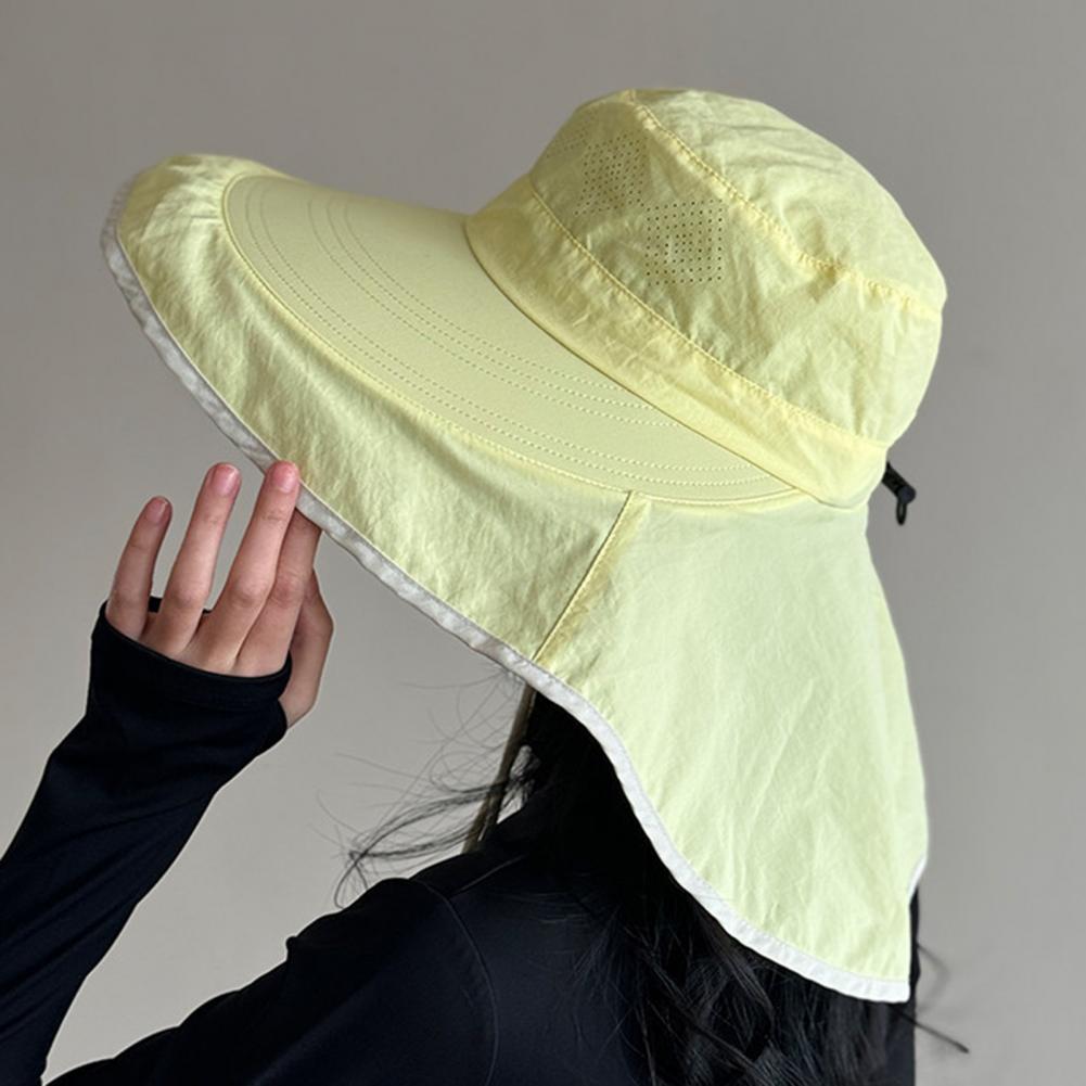 Women Sun Hat with Neck Flap W - Hat Floppy Wide ulasan dan harga