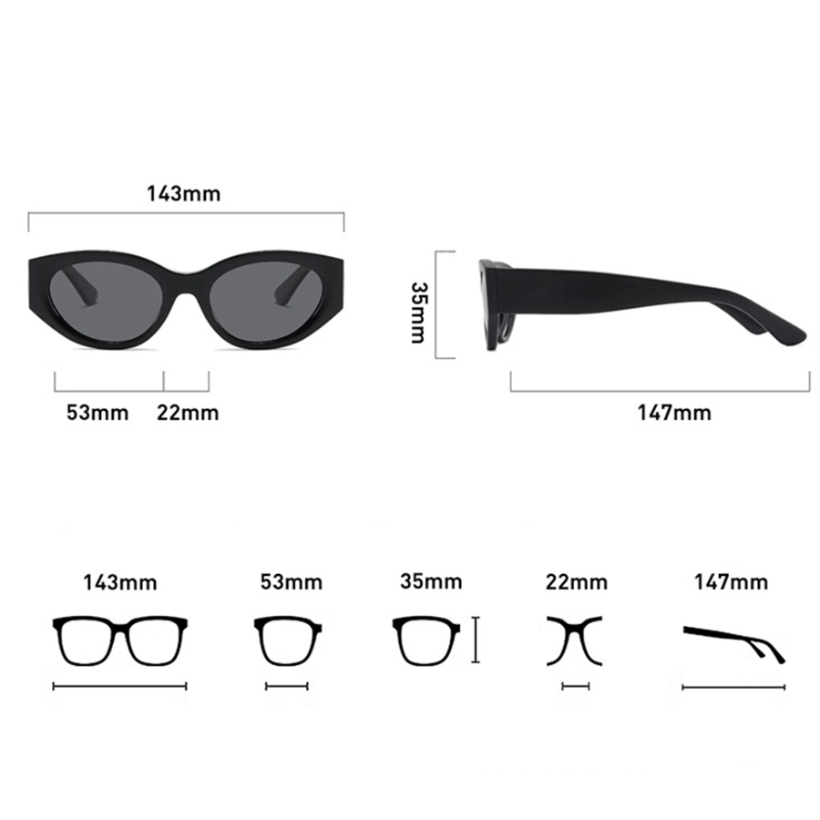 Women Men Classic Cat-Eye Pola - Sunglasses Cat Eye ulasan dan harga