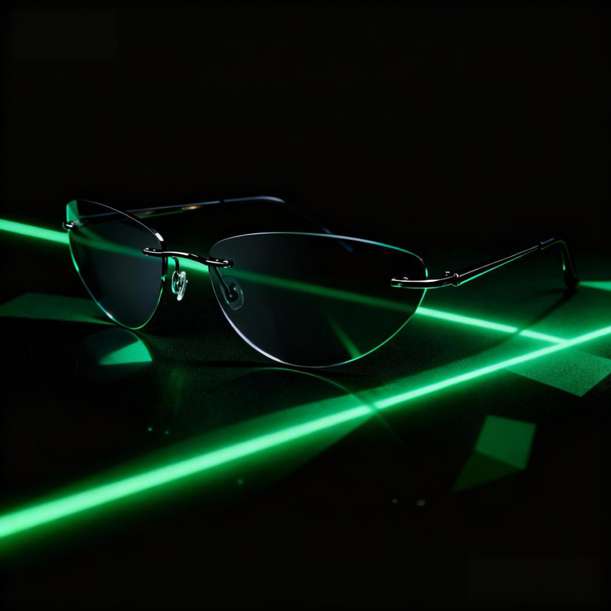 Fashion Rimless Sunglasses, Ca - Sunglasses Cat Eye ulasan dan harga