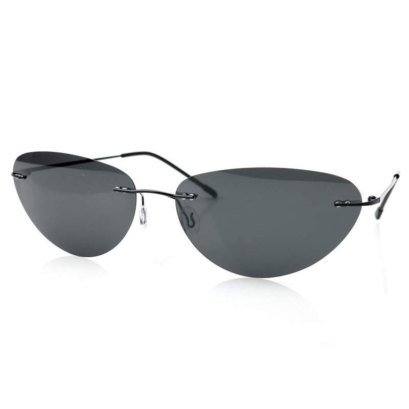 Fashion Rimless Sunglasses, Ca - Sunglasses Cat Eye ulasan dan harga
