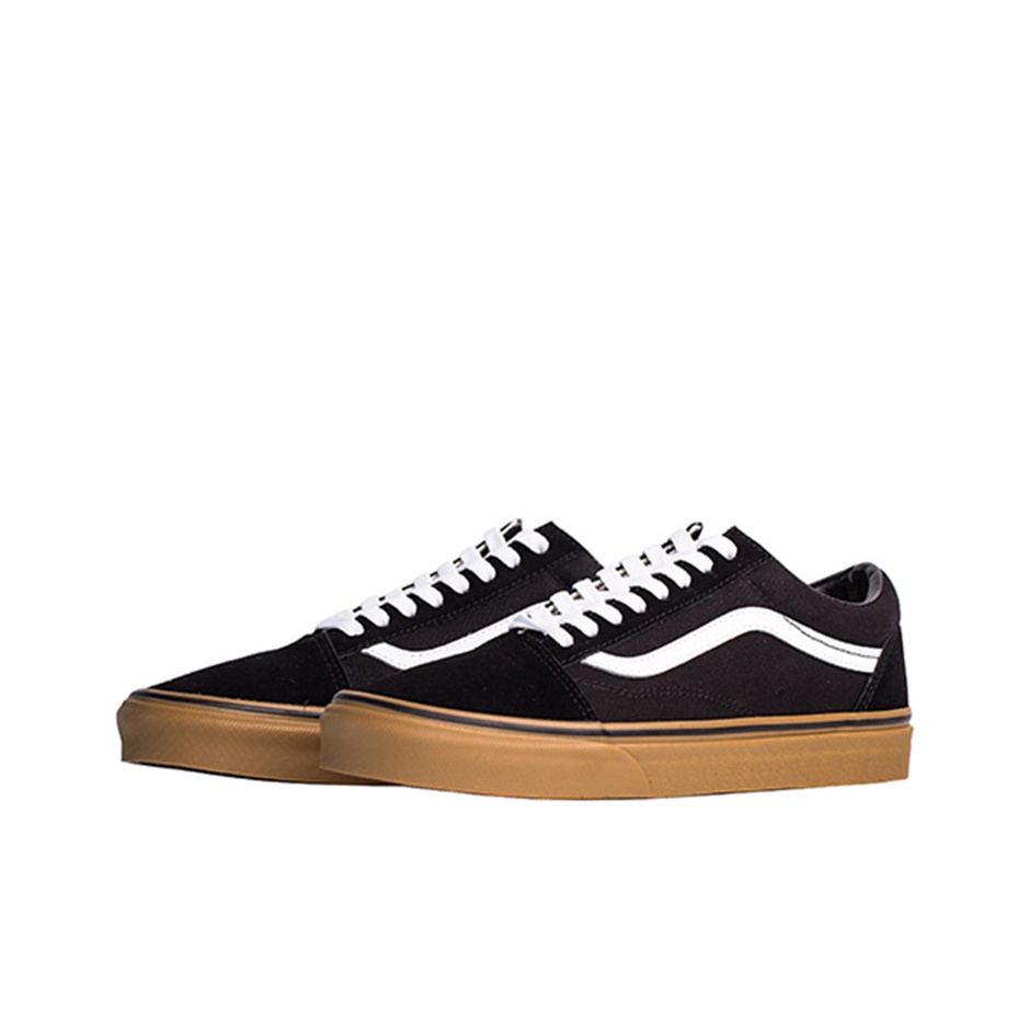 Vans Old Skool Black Gum Leath - Vans Shoes Old Skool ulasan dan harga