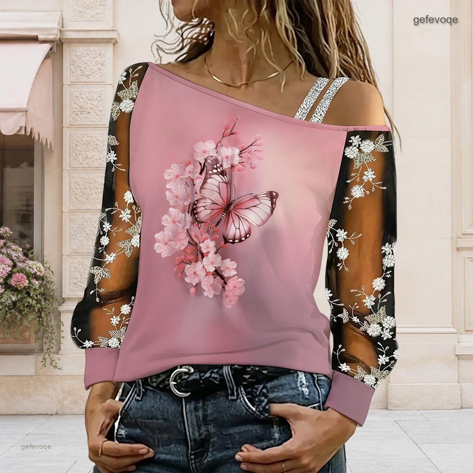 Women Off Shoulder Blouse Asym - Blouse Off Shoulder ulasan dan harga