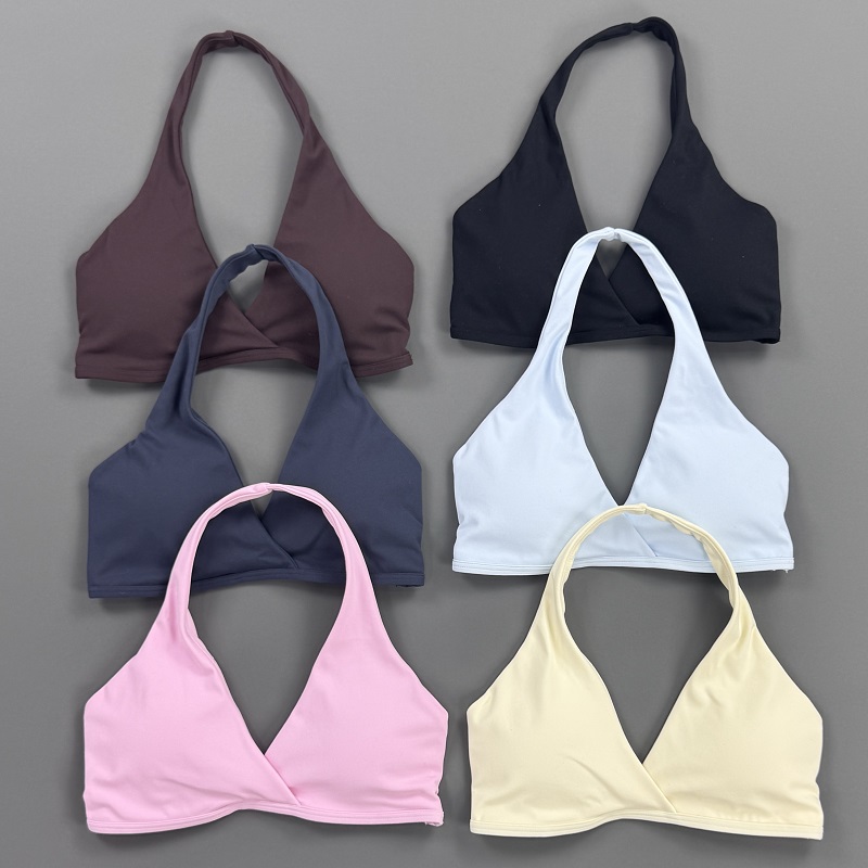 Gym Top Women Halter Neck Spor - Crop Top Crochet ulasan dan harga